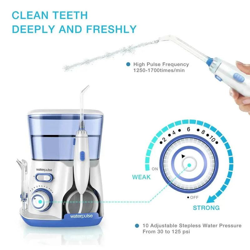 Electric Water Flosser Oral Irrigator 800ML Water Tank with 5 Nozzles | Professional Dental Teeth Cleaner & Gum Care