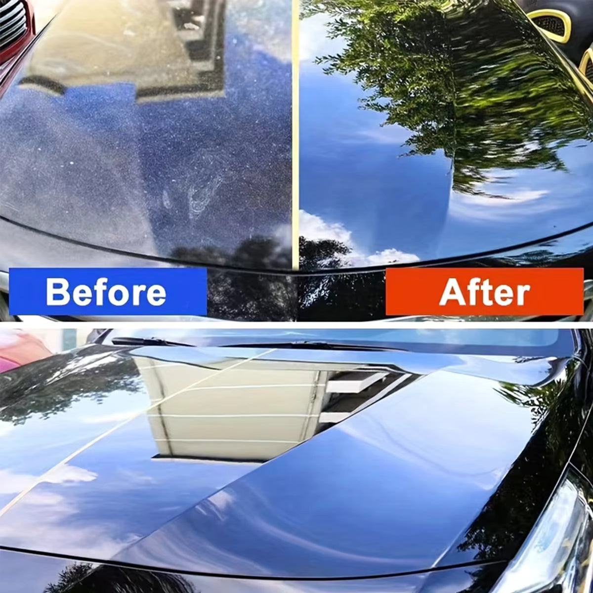 3 in 1 Car Ceramic Nano Coating Spray Hydrophobic Crystal Polish Paint Protection Liquid