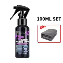 3 in 1 Car Ceramic Nano Coating Spray Hydrophobic Crystal Polish Paint Protection Liquid