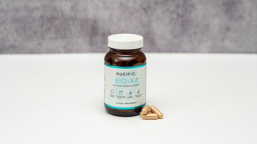 Nucific Bio-X4 90 Count – 4-in-1 Probiotic Digestive & Weight Management Supplement | 90 Capsules