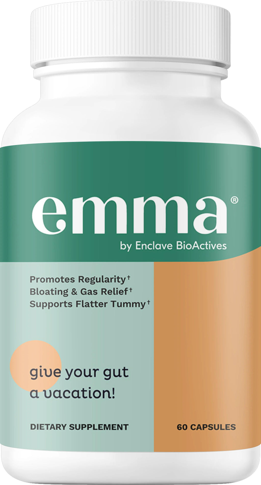 Emma Relief Daily Digestive Supplement 60 Capsules – Gut Health, Bloating & Digestive Support