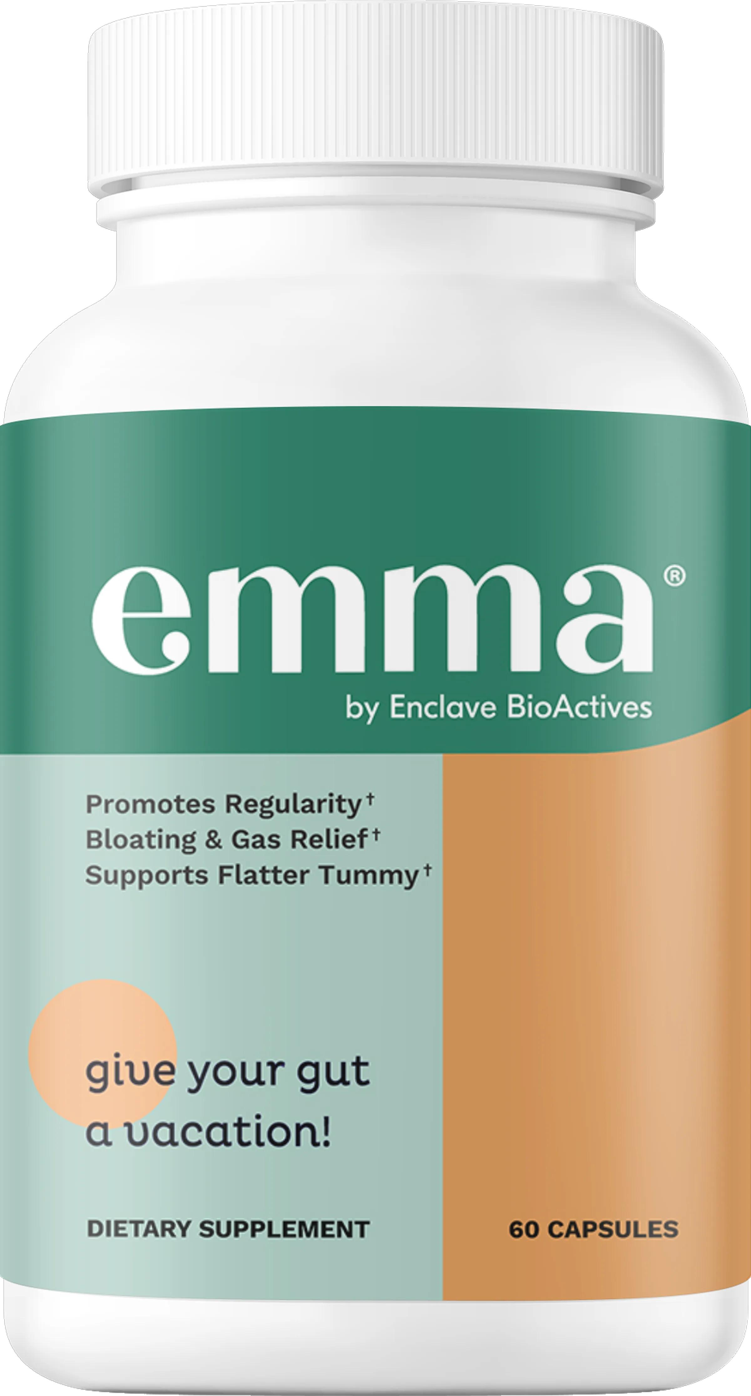 Emma Relief Daily Digestive Supplement 60 Capsules – Gut Health, Bloating & Digestive Support
