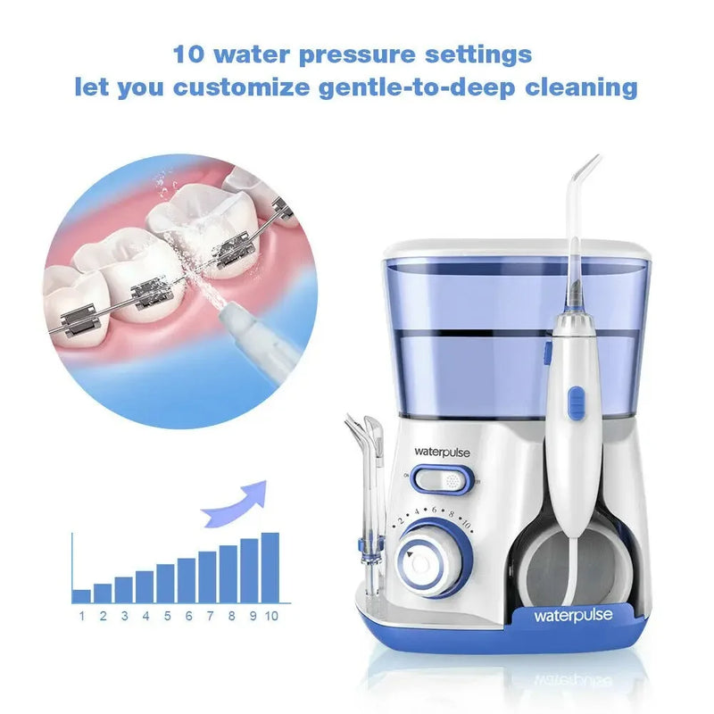 Electric Water Flosser Oral Irrigator 800ML Water Tank with 5 Nozzles | Professional Dental Teeth Cleaner & Gum Care