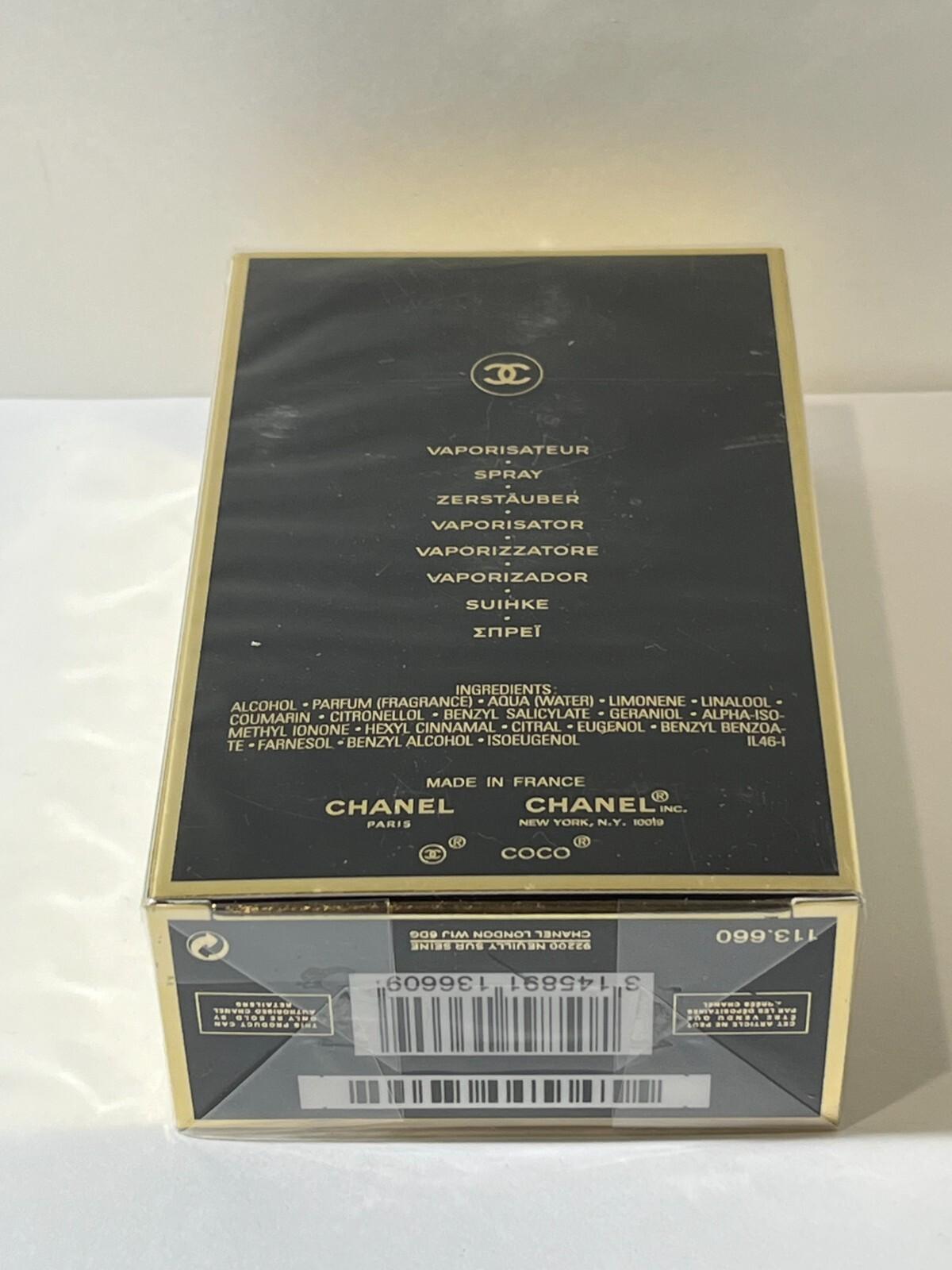 Chanel Coco Noir perfume for women 3.4oz Eau De Parfum FACTORY SEALED Authentic!